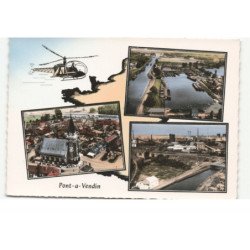 PORT-à-VENDIN: la gare d'eau, l'église, la cokerie vue aérienne 10X15  - très bon état