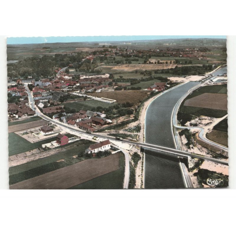 PALLUEL: le canal de la sensée vue aérienne 10X15  - très bon état