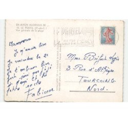 LE PORTEL: vue générale de la plage vue aérienne 10X15  - très bon état