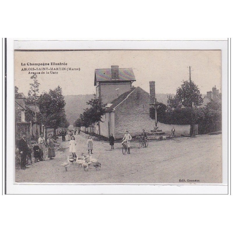 ABLOIS-saint-MARTIN : avenue de la gare - tres bon etat