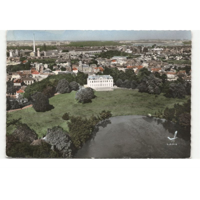 OIGNIES:parc du chateau, vue générale du groupe minier vue aérienne 10X15 - très bon état
