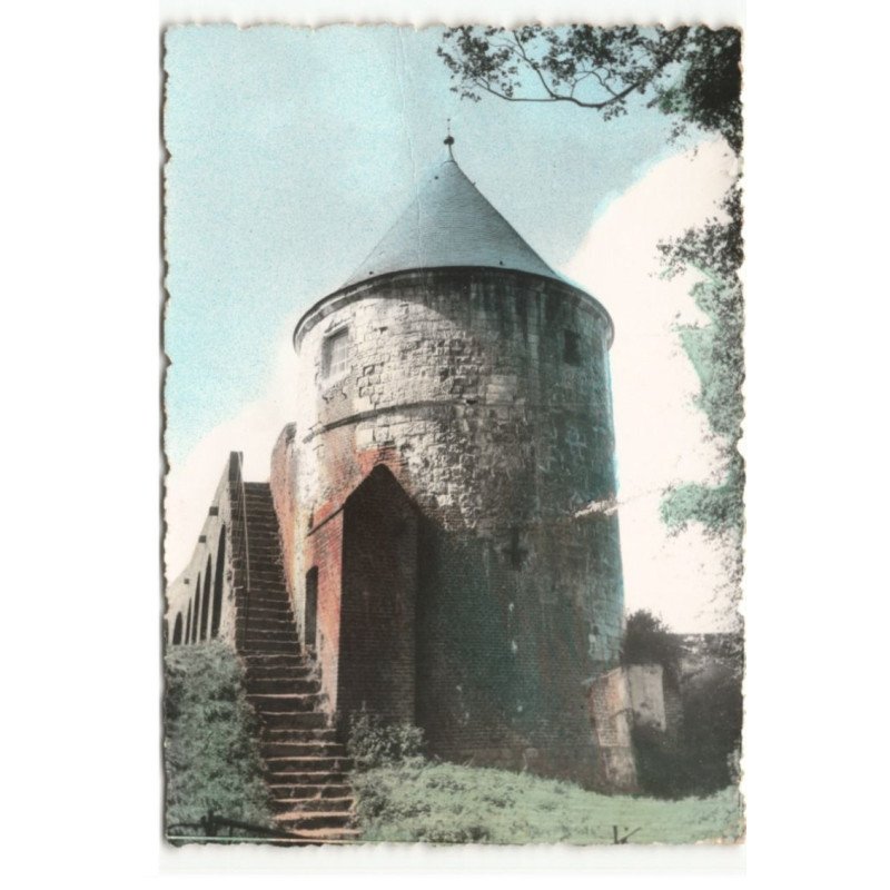 MONTREUIL-sur-MER: la tour blanche vue aérienne 10X15 - très bon état