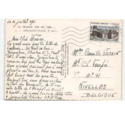 MERLIMONT-PLAGE: la plage vue aérienne 10X15 - très bon état