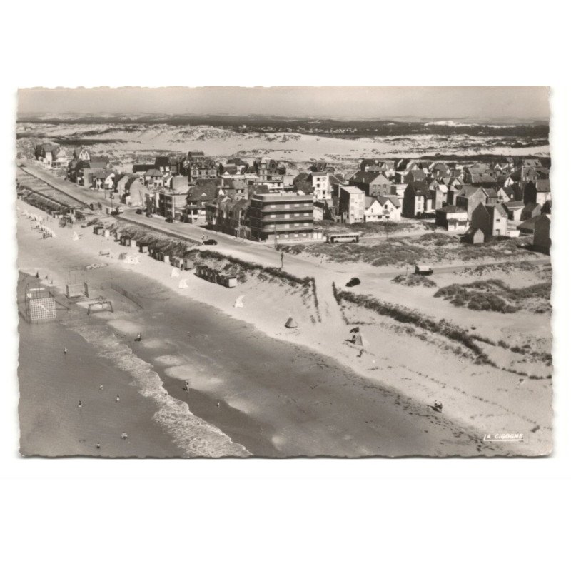 MMERLIMONT: plage vue aérienne 10X15 - très bon état