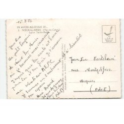 NOEUX-les-MINES: église sainte-barbe vue aérienne 10X15 - très bon état