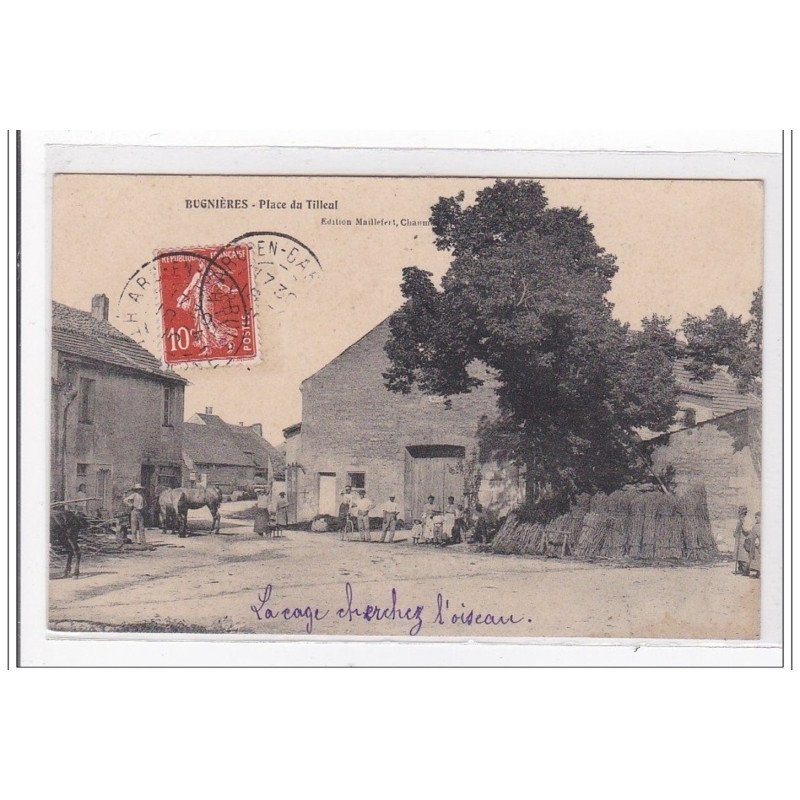 BUGNIERES : place du tilleul - tres bon etat