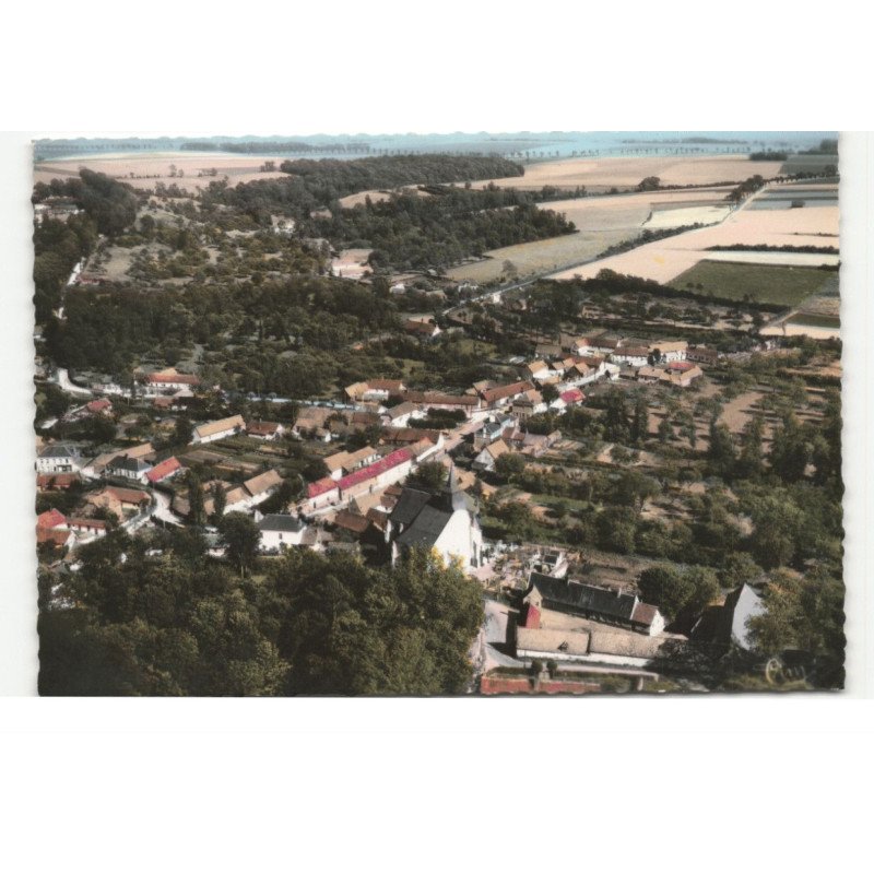 MONTCARVEL: vue générale vue aérienne 10X15 - très bon état