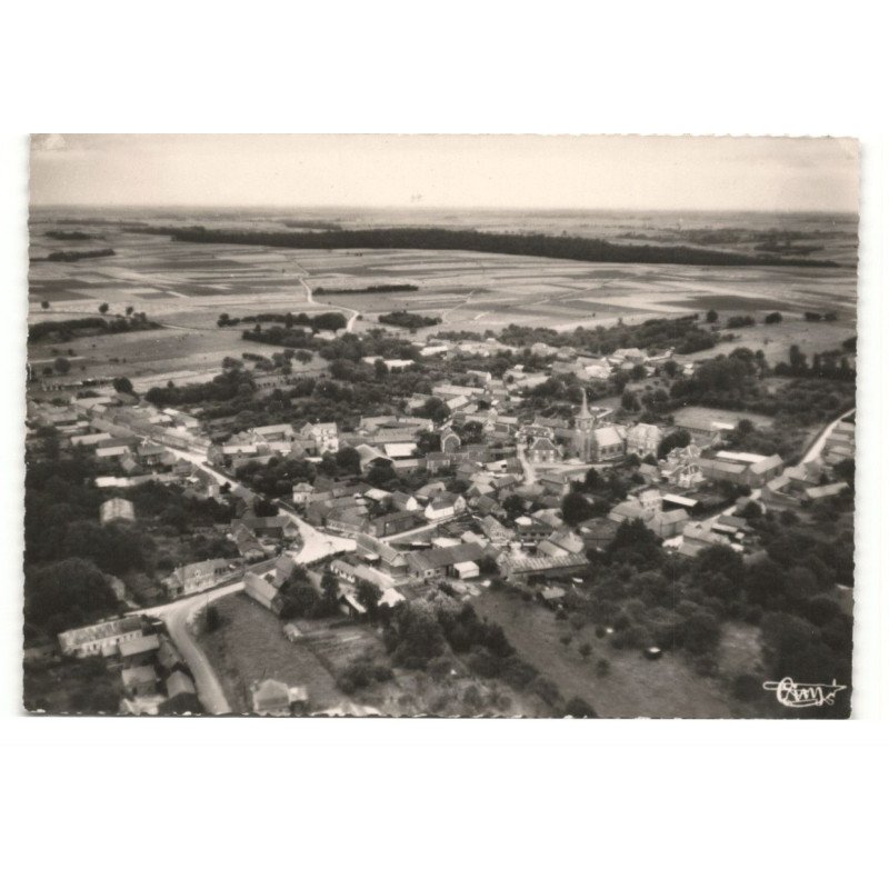 MONCHY-au-BOIS: vue générale vue aérienne 10X15 - très bon état