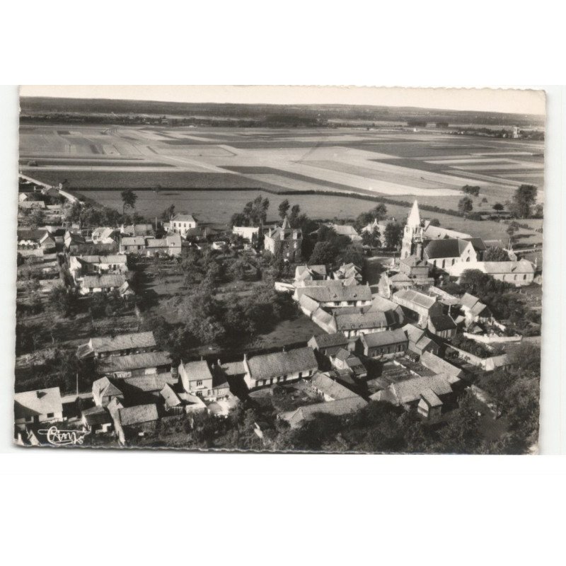 MOLINGHEM: vue générale vue aérienne 10X15 - très bon état