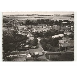 LUMBRES: vue générale, jardin public vue aérienne 10X15 - très bon état