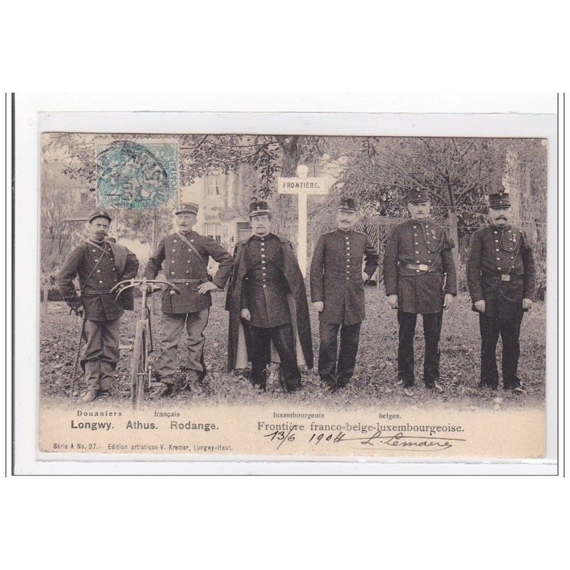 MEURTHE-et-MOSELLE : frontiere franco-belge-luxembourgeoise - tres bon etat