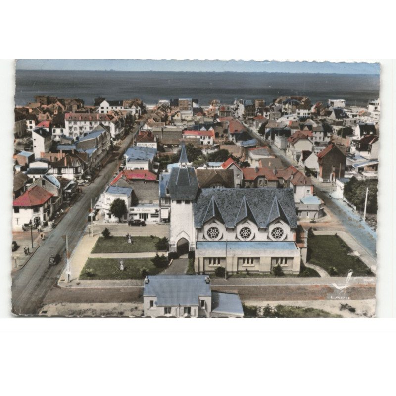 MERLIMONT-PLAGE: le centre vue aérienne 10X15 - très bon état