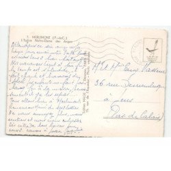 MERLIMONT: l'église notre-dame des anges: vue aérienne 10X15 - très bon état