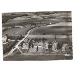 LORGIES-CHEF-LIEU: l'église vue aérienne 10X15 - très bon état