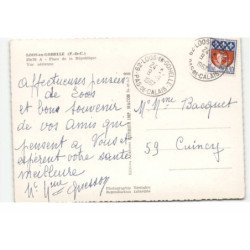 LOOS-en-GOHELLE: place de la république vue aérienne 10X15 - très bon état