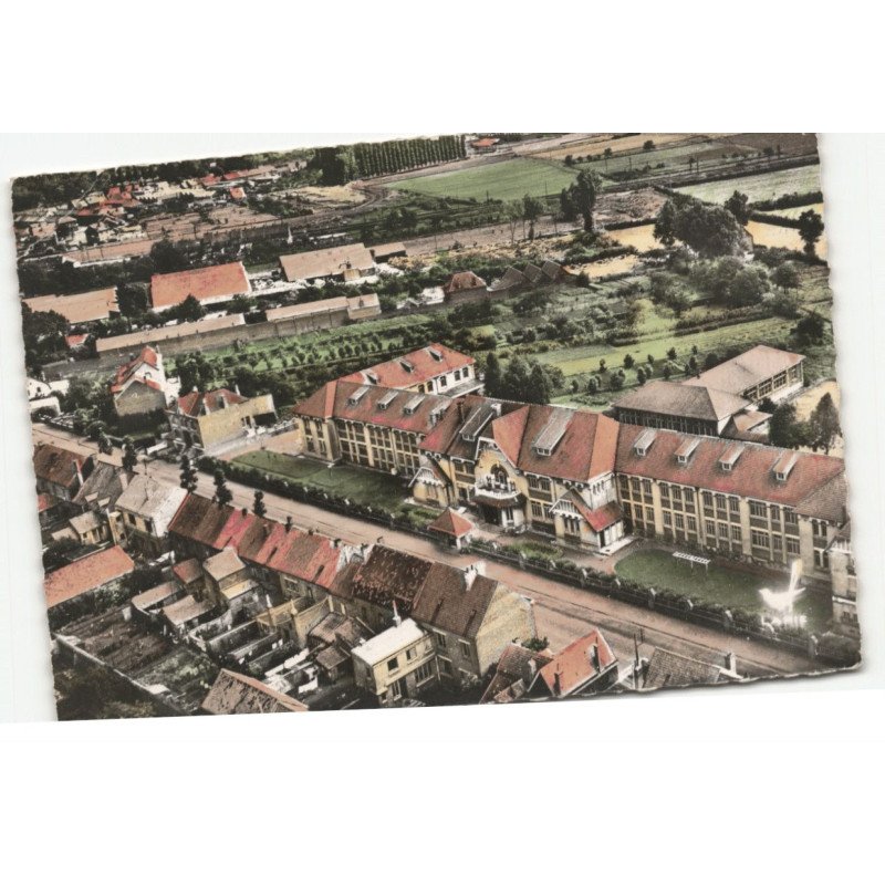 LILLERS: lycée mixte anatole france vue aérienne 10X15 - très bon état