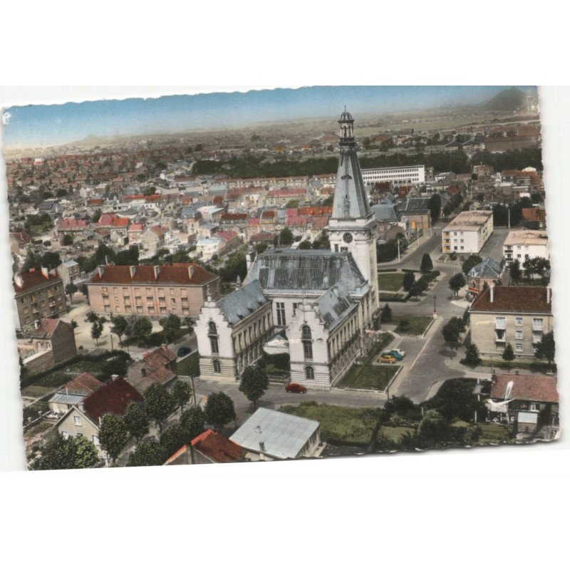 LIEVIN: la mairie vue aérienne 10X15 - très bon état