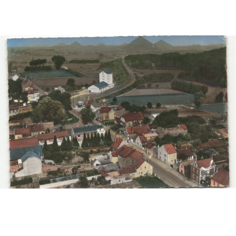 HOUDAIN: route de divion vue aérienne 10X15 - très bon état