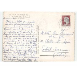 HOUDAIN: route de divion vue aérienne 10X15 - très bon état