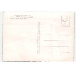 HOUDAIN: route de bruay et les écoles vue aérienne 10X15 - très bon état