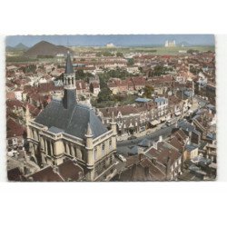 HENIN-LIETARD: l'hôtel de ville vue aérienne 10X15 - très bon état
