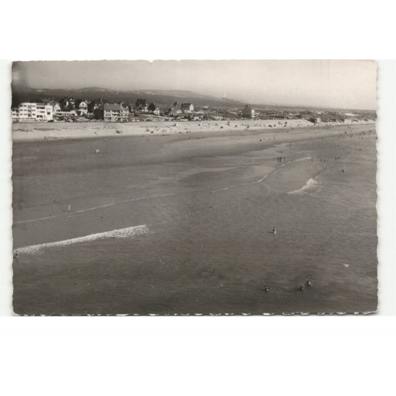 HARDELOT-PLAGE: la plage, vue aérienne 10X15 - très bon état