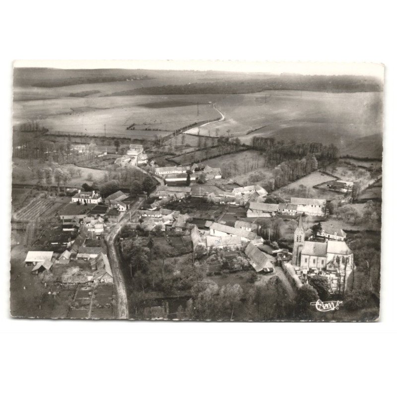 HUBERSENT: vue générale vue aérienne 10X15 - très bon état
