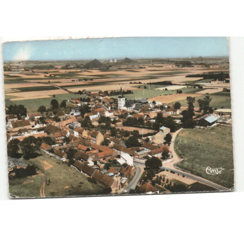 HOUCHIN: vue générale vue aérienne 10X15 - très bon état