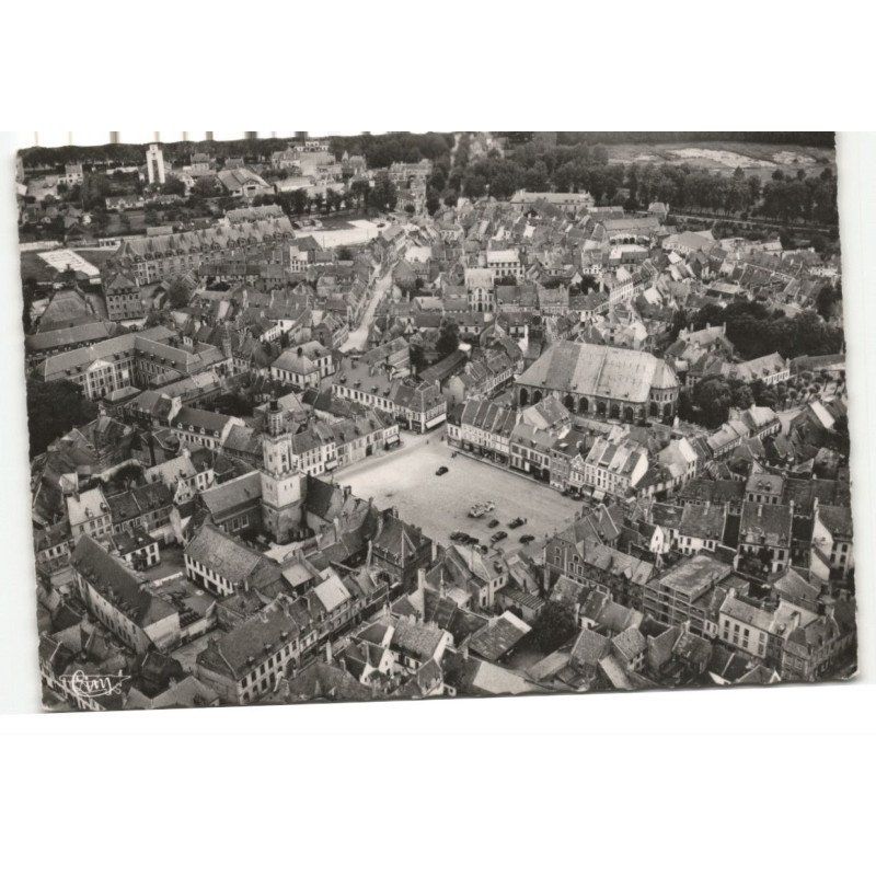 HESDIN: vue aérienne 10X15 - très bon état