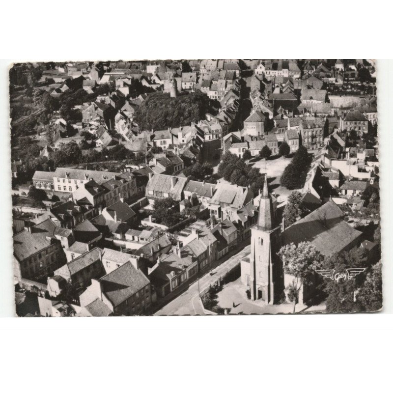 GUINES: vue d'ensemble vue aérienne 10X15 - très bon état