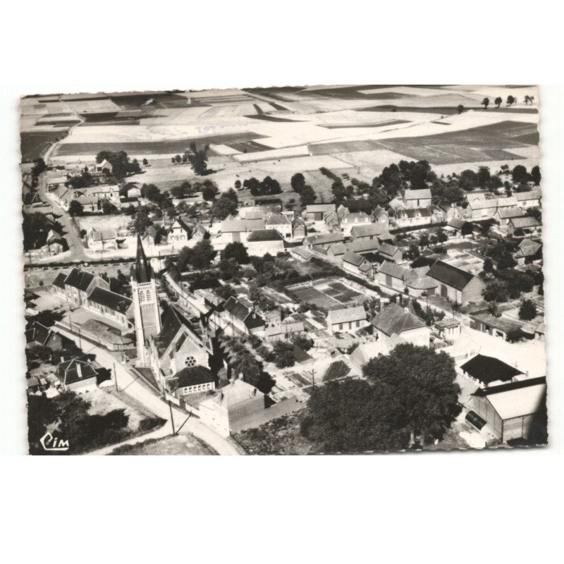 ERVILLERS: vue générale vue aérienne 10X15 - très bon état