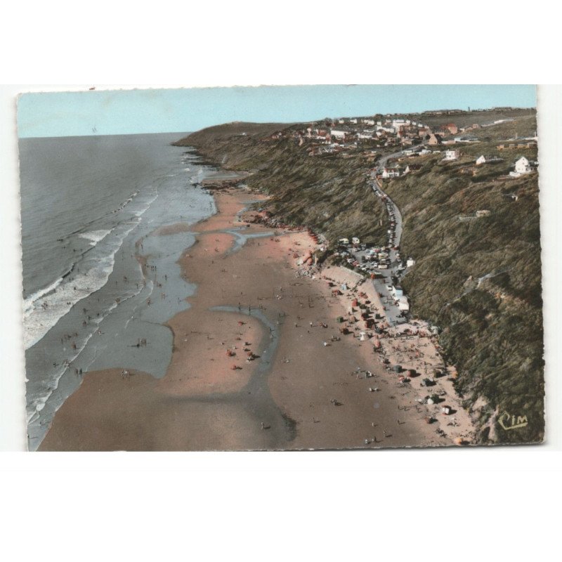 EQUIHEN-PLAGE: la plage vue aérienne 10X15 - très bon état