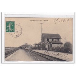 FEUQUIERES : la gare - etat