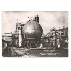 AUBY: engrais, usine de feuchy, sphère de stockage d'ammoniaque et ateliers vue aérienne 10X15 - très bon état