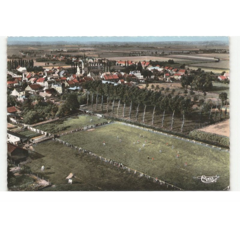 FLEURBAIX: le terrain de foot-ball vue aérienne 10X15 - très bon état