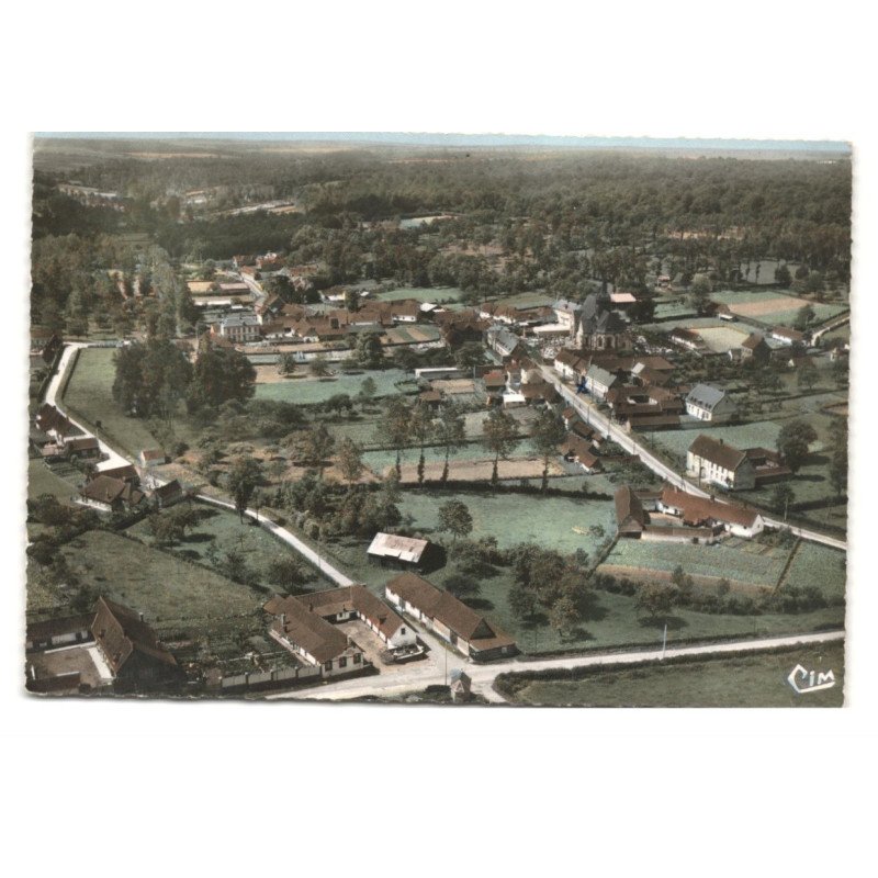 FRESSIN: vue générale vue aérienne 10X15 - très bon état