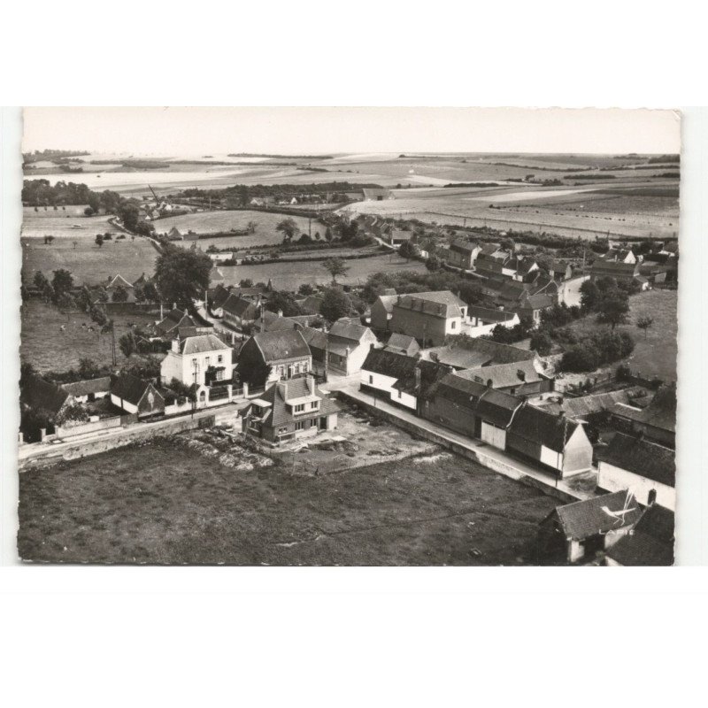 ESQUERDES: le carrefour de la rue léon blum vue aérienne 10X15 - très bon état