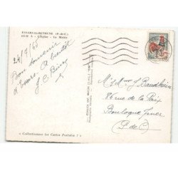 ESSARS-les-BETHUNE: l'église, la mairie vue aérienne 10X15 - très bon état