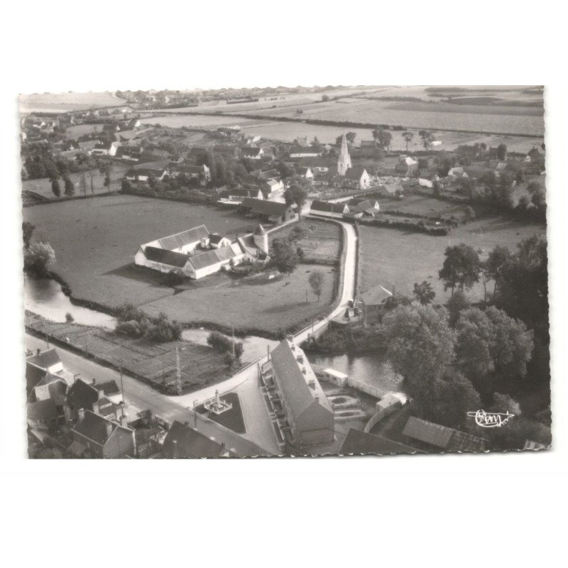 ESQUERDES: vue générale vue aérienne 10X15 - très bon état