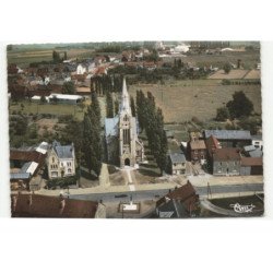VIMY: église et vue générale, vue aérienne 10X15 - très bon état