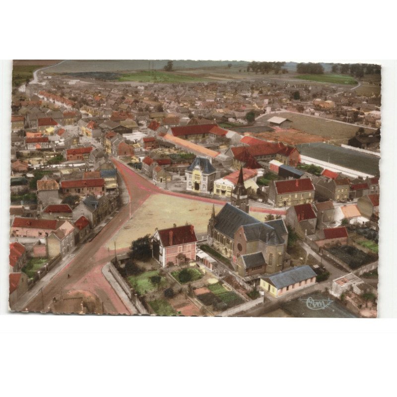 VERMELLES: le centre vue aérienne 10X15 - très bon état