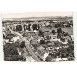 VIMY: rue de l'église, rue rouget de l'isle vue aérienne 10X15 - très bon état