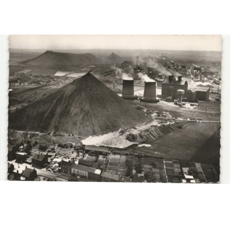 VERMELLES: paysage minier, la centrale électrique vue aérienne 10X15 - très bon état