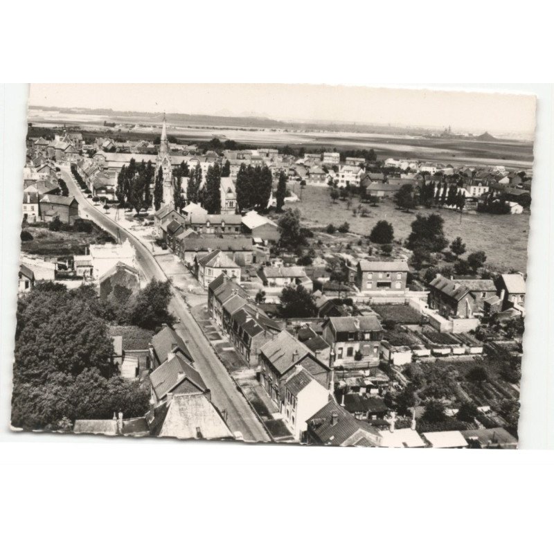 VIMY: rue de l'égalité rue rouget de l'isle vue aérienne 10X15 - très bon état