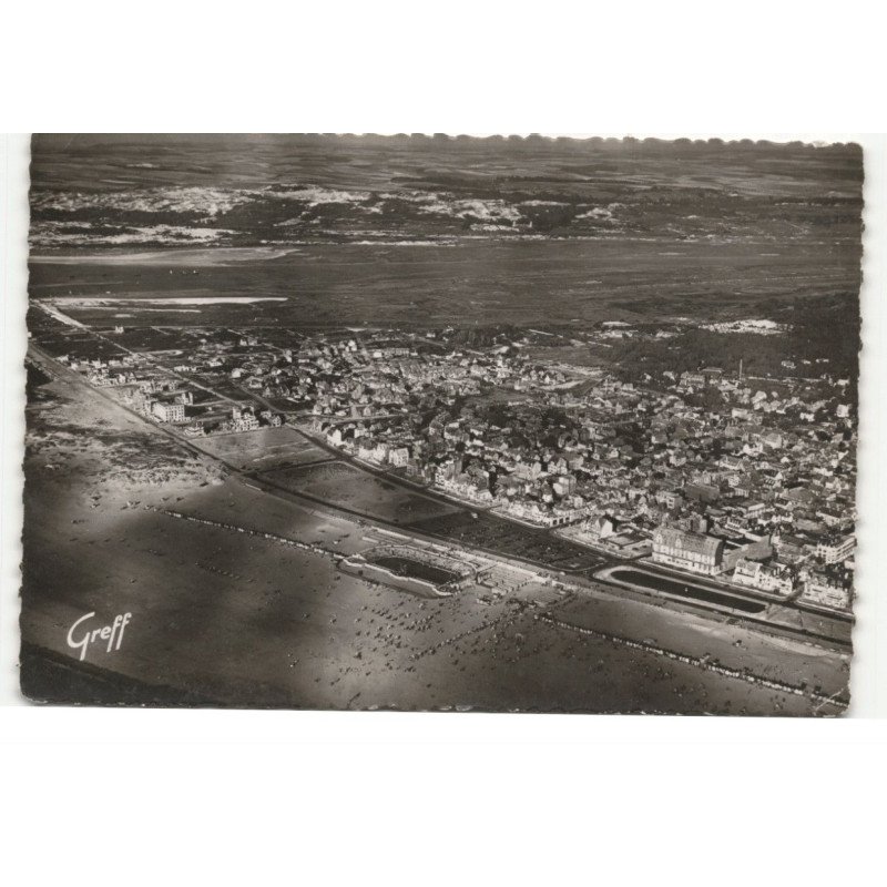 LE TOUQUET: plage, piscine, ville la vallée de la canche vue aérienne 10X15 - très bon état