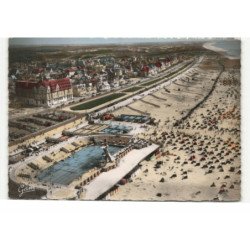 LE TOUQUET: la plage et la piscine vue aérienne 10X15 - très bon état
