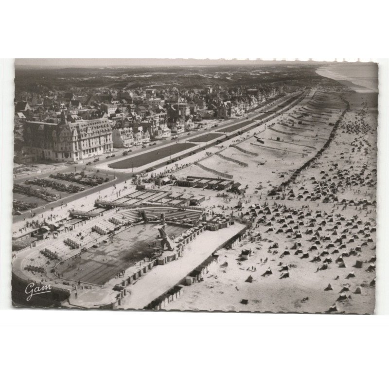 LE TOUQUET: la plage, la piscine, vue aérienne 10X15 - très bon état