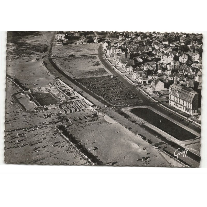 LE TOUQUET-paris-plage: la plage et la piscine vue aérienne 10X15 - très bon état