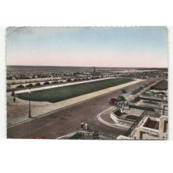 LE TOUQUET-PARIS-PLAGE: vue générale de la plage et de la digure vue aérienne 10X15 - très bon état