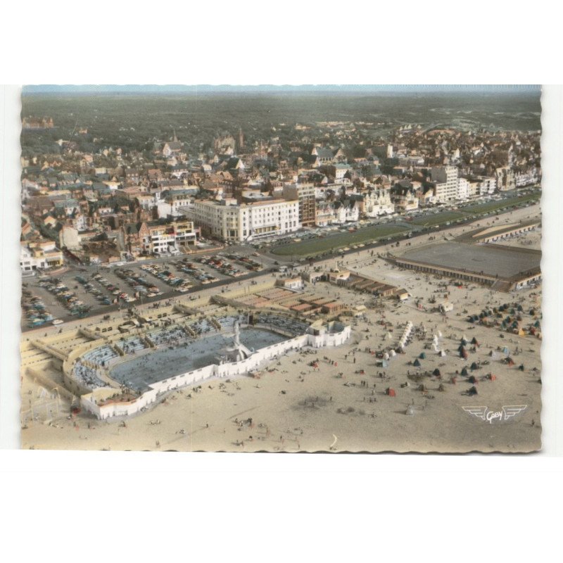 LE TOUQUET-paris-plage: piscine et vue générale vue aérienne 10X15 - très bon état